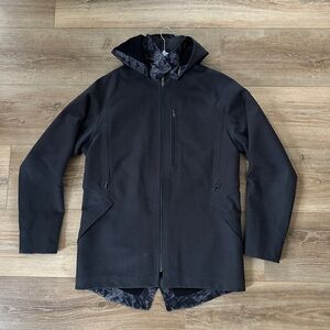 Men's Black Hooded Jacket